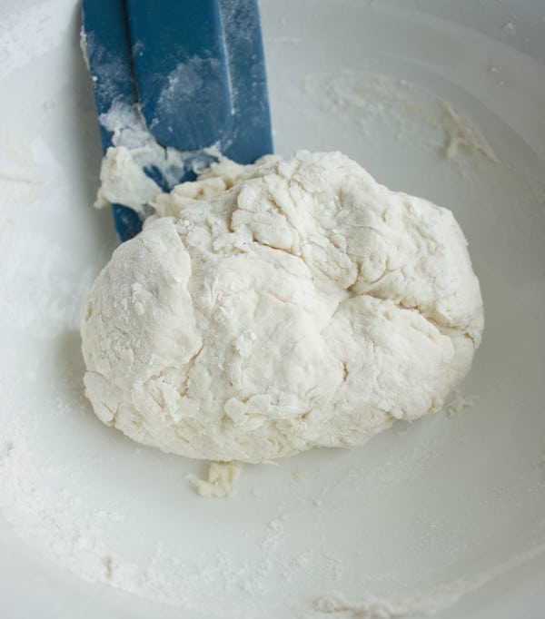 No knead Pizza Dough mixed and ready to rest