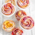 Peach Plum Rose Tarts