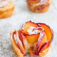Peach Plum Rose Tarts
