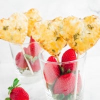 Strawberry Brie Lollipop Pies