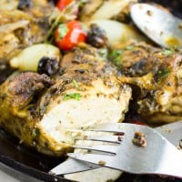 Easiest Garlic Herb Roast Chicken