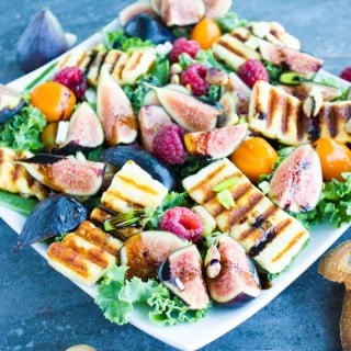 Rainbow Power Grilled Haloumi Salad