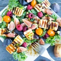 Rainbow Power Grilled Haloumi Salad