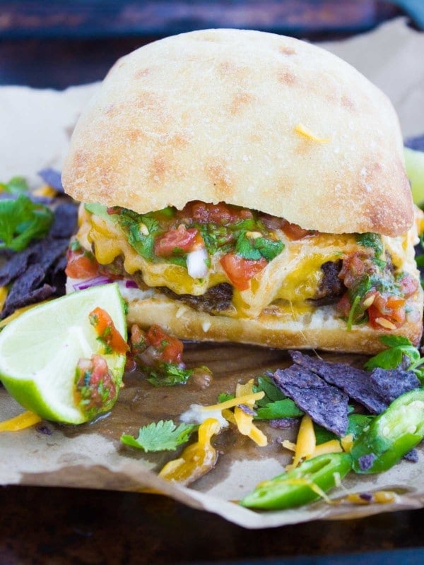 Spicy Beef Fajita Burgers