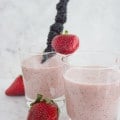 Banana Berry Avocado Chia Smoothie