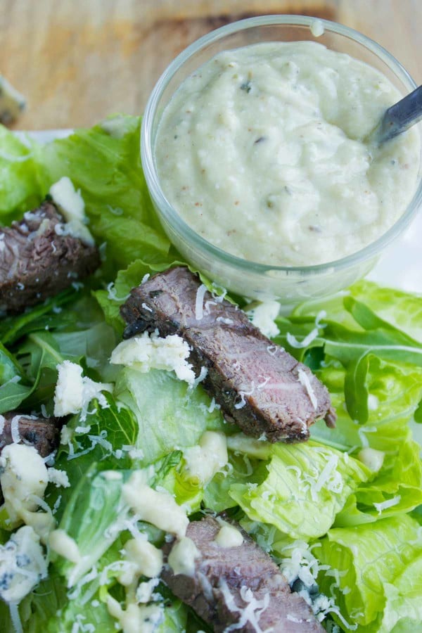 Steak Blue Cheese Caesar Salad