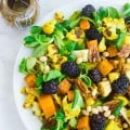 Blackberry Pecan Roast Veggie Power Salad