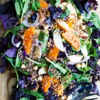 Buckwheat Persimmon Salad. www.twopurplefigs.com