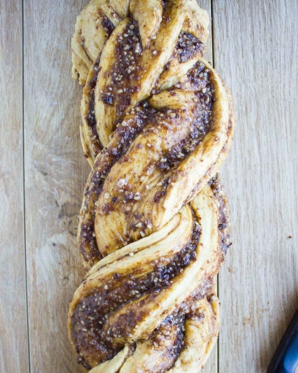 Persimmon Hazelnut Raisin Swirl Loaf. twopurplefigs.com