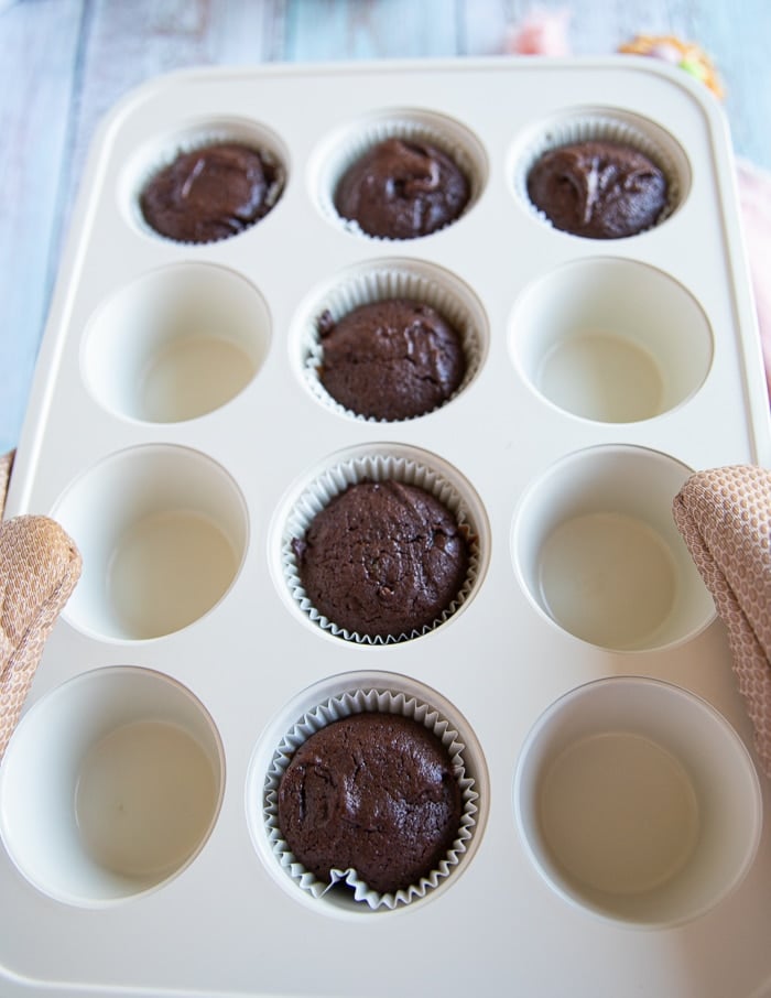 brownies out of the oven