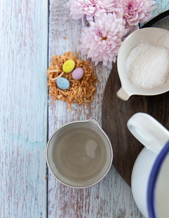 a bowl of coconut oil in a bowl