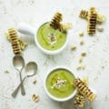 Smooth Blue Cheese Broccoli Soup. Sinfully luscious, delicious and quick--plus super good for you! get the recipe plus a handful of my favorite tips for soup perfections! www.twopurplefigs.com