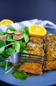 Garlic Orange Seared Salmon. Easy Salmon dinners and tips for cooking perfect salmon on the stovetop every single time!