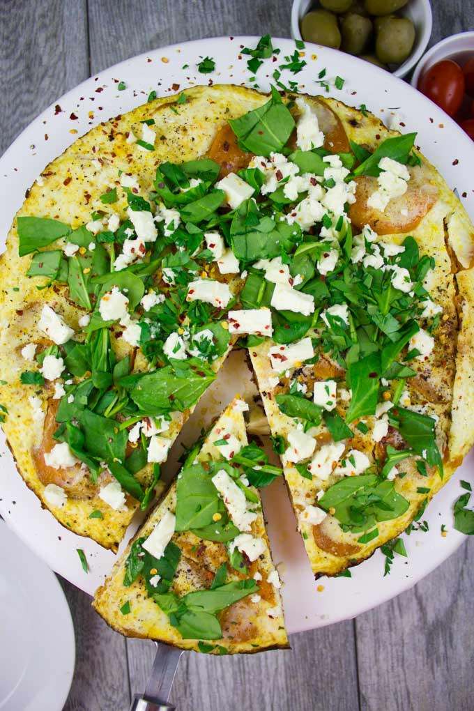 spanish tortilla with egg whites and sweet potatoes