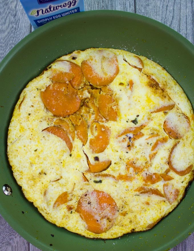 Spanish Tortilla with Egg Whites and Sweet Potatoes. The best twist on a classic!