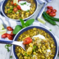 Moroccan Lamb and Turmeric Lentil Soup. Protein and flavor packed soup infused with lamb, lentils, chickpeas and simmered in a turmeric tomato broth! Super delicious hearty bowl you can not miss!