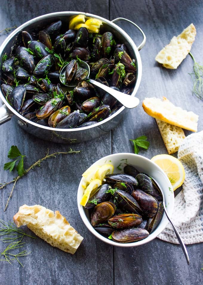 How to Cook Mussels with Garlic and Lemon Sauce. This easy and simple way is a fool proof to mussels perfection, plus I share many other variations! Yum!