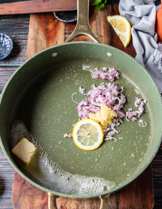 cooking mussels in a large wide pot