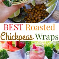 Roasted Chickpeas Wraps - Pin