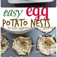 Easter Egg Tart Potato Nests