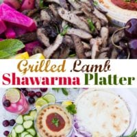 Grilled Lamb Shawarma Platter pin