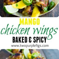 Sweet & Spicy Baked Chicken Wings - Pin