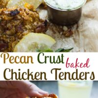 Pecan Crusted Baked Chicken Tenders - Pin