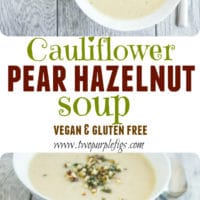 Cauliflower Pear Hazelnut Soup