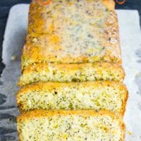 Long Pin for Citrus Poppy Seed Loaf with Yogurt Glaze