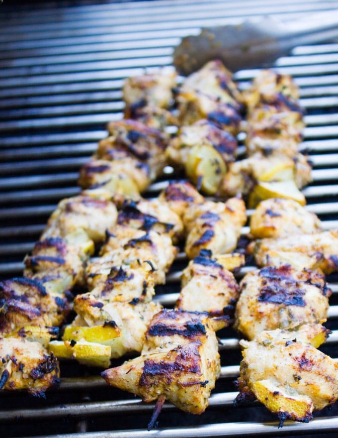 Lemon chicken on the grill!