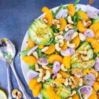 Long Pin for Avocado Salad with Citrus Dressing