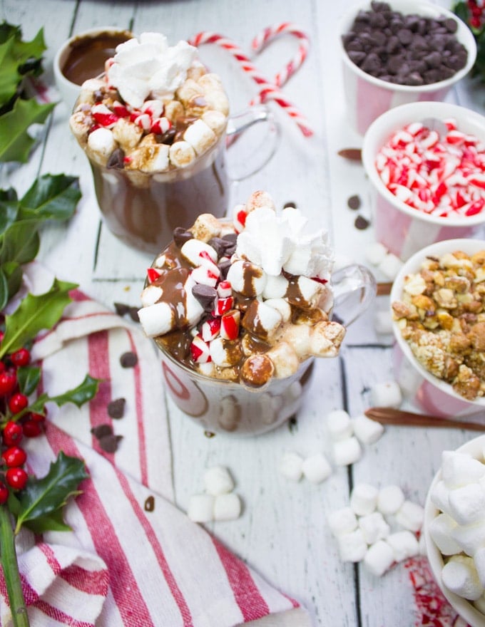 Homemade Hot Chocolate Recipe Hot Chocolate Bar Two Purple Figs