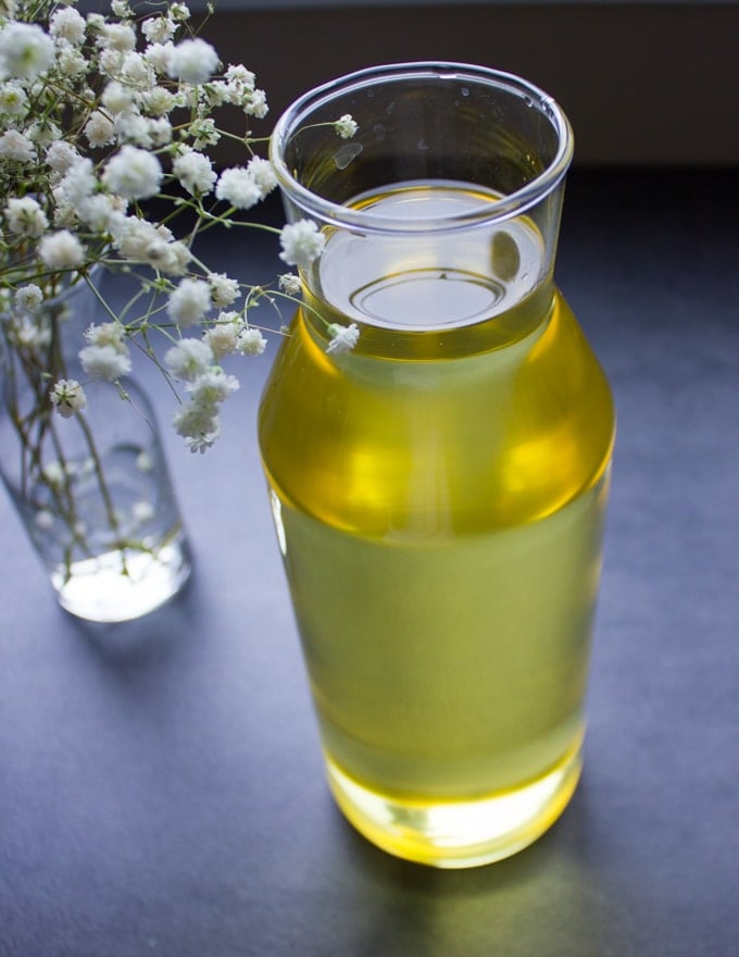 A bottle of soybean oil