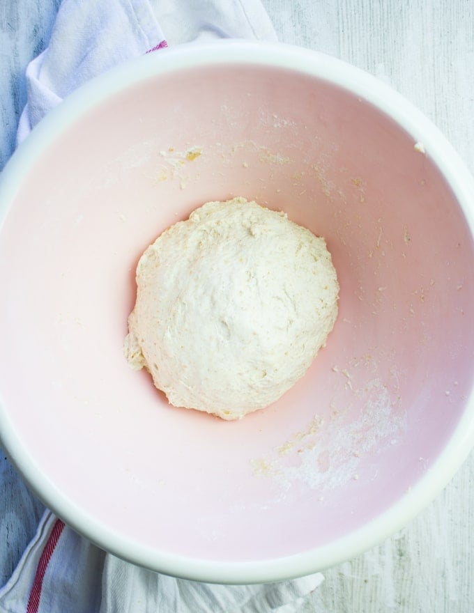 The dough ready sticky and not kneaded