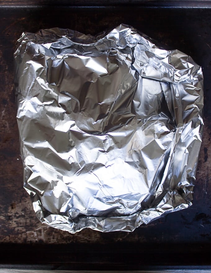 Foil packets wrapped up and ready for the grill 