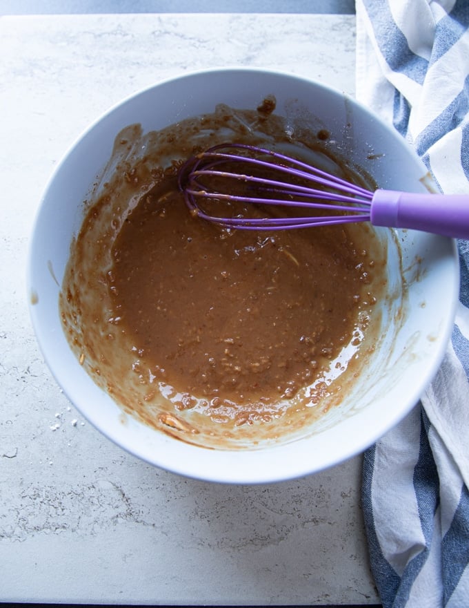 Cornstarch mixed into the sauce for the gravy for the beef tips