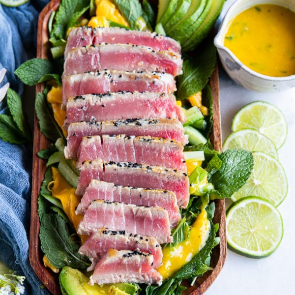 Tuna Steak Recipe • Tuna Steak Video & All About Tuna • Two Purple Figs