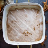 a plate with cinnamon and sugar blend together