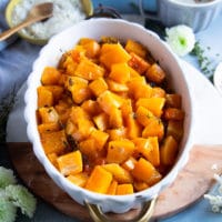 tender soft roasted butternut squash out of the oven