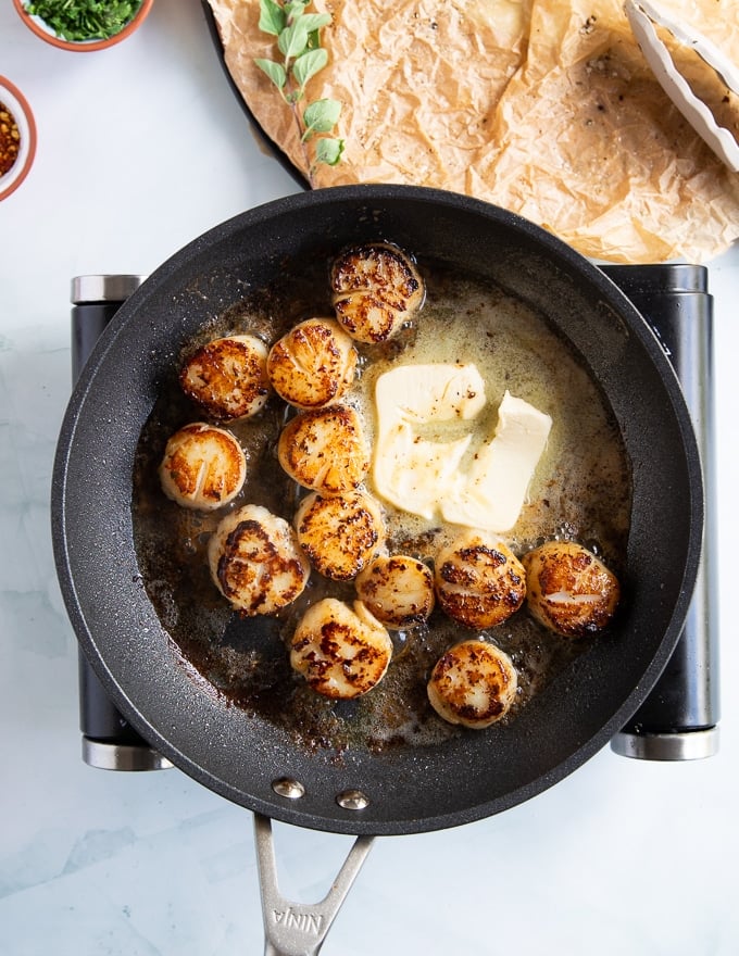 more butter is added to the skillet 