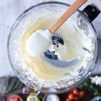 fluffy creamy whipped feta in the food processor