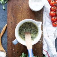 garlic butter ready and mixed in a bowl