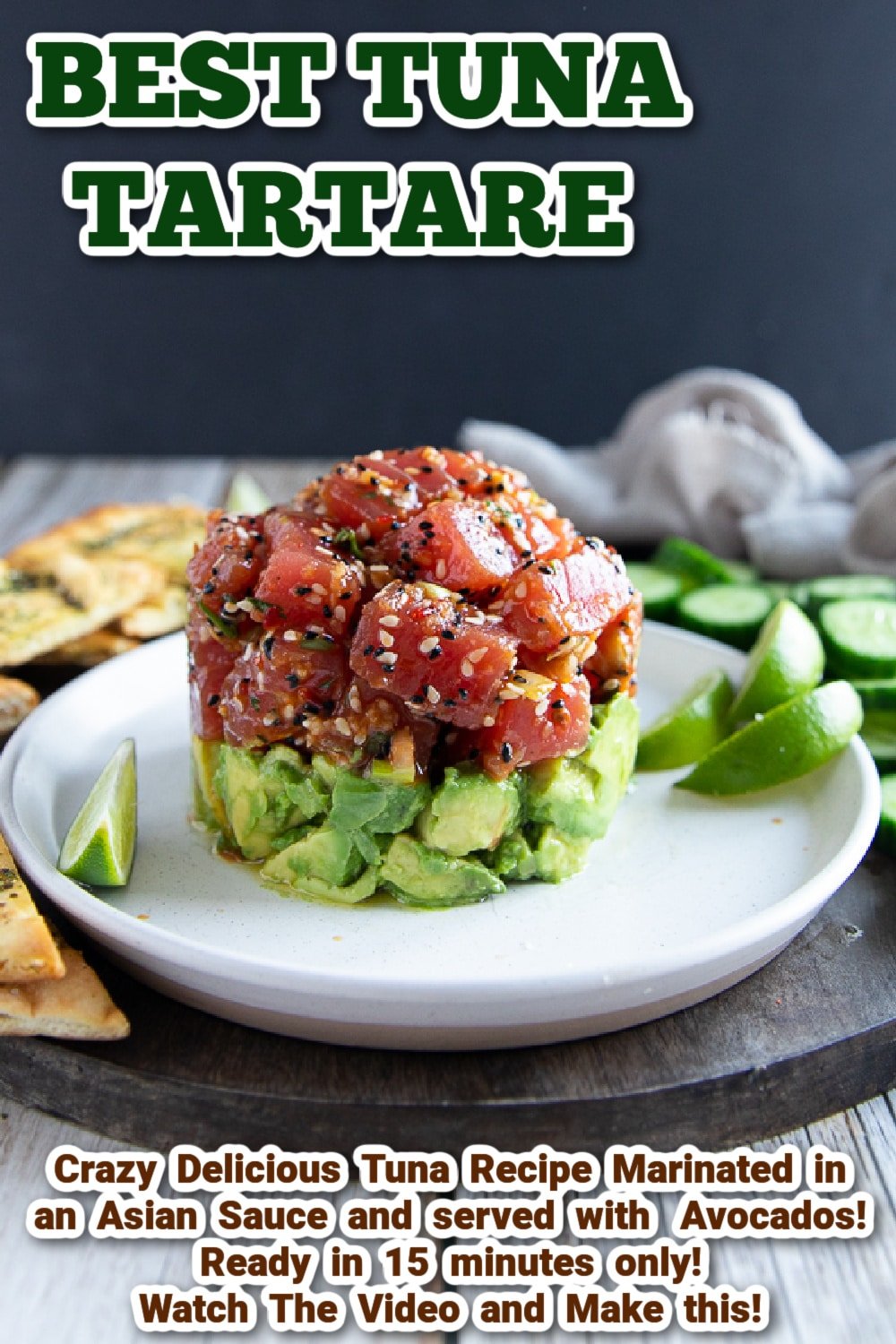 Tuna Tartare • Easy Tuna Recipe & Video • Two Purple Figs