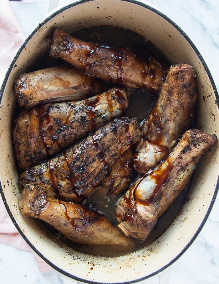 Braised Lamb Shanks • How Prepare dinner Lamb Video • Two Purple Figs