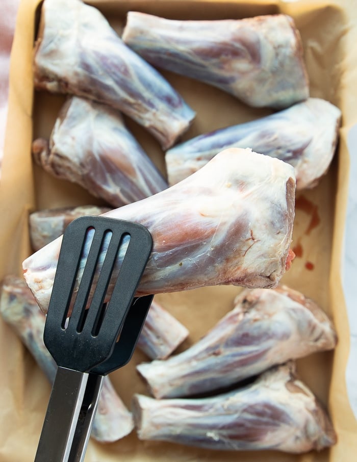 Braised Lamb Shanks • How Cook Lamb Video • Two Purple Figs