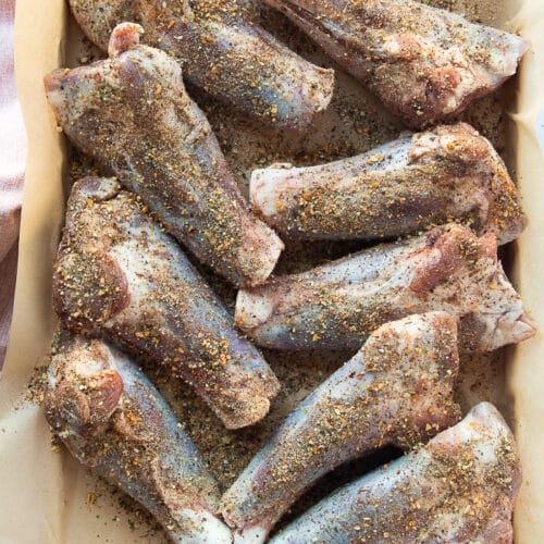 Braised Lamb Shanks • How Cook Lamb Video • Two Purple Figs