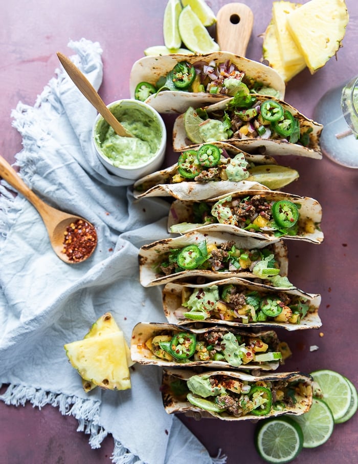Lamb Tacos • Ground Lamb Taco {Video} • Two Purple Figs