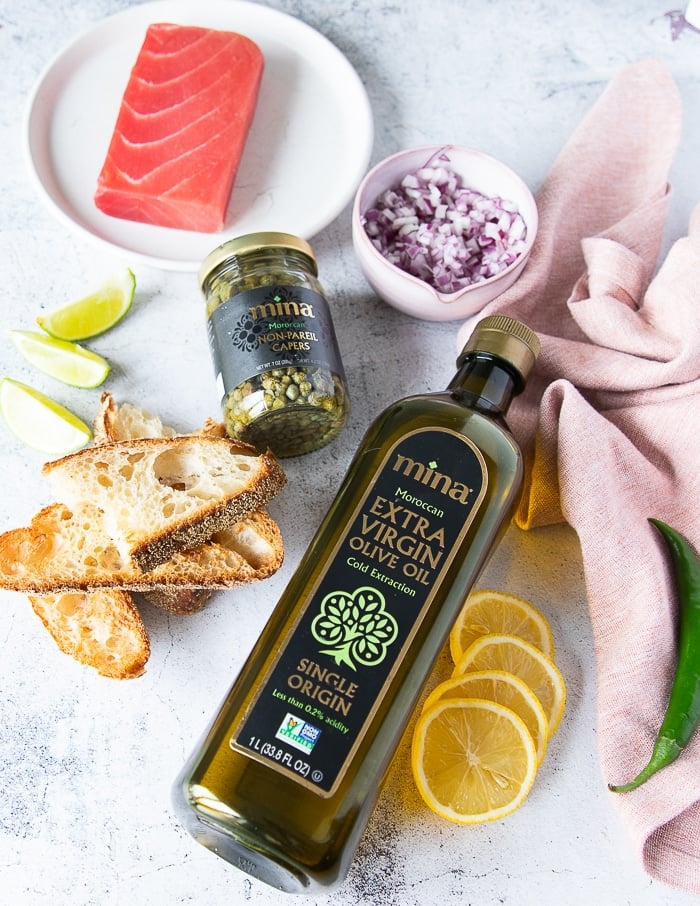 Tuna Carpaccio • Easy Tuna Recipe {Video} • Two Purple Figs