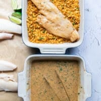 The haddock is then placed in to the crunchy coating bowl