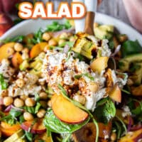 peach burrata salad long pin